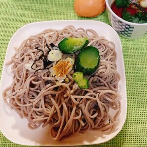 冷やしネバネバ蕎麦